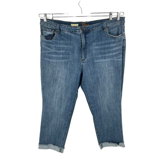 Kut from the Kloth jeans Abigail crop straight leg size 24W - Picture 1 of 6